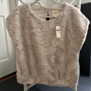 Maeve faux fur top